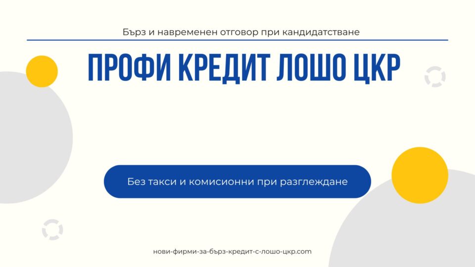 Профи кредит лошо ЦКР